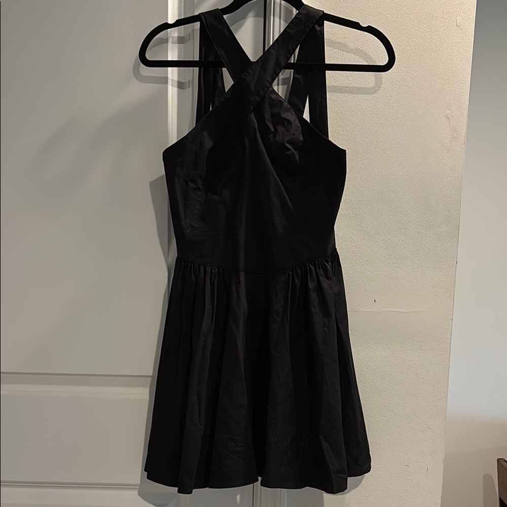 Black Halter Mini Dress